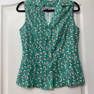 Retro Button Up Blouse